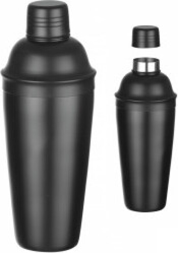 3-delt bartender shaker for drinker og cocktailer Cobbler 0,8 l - svart