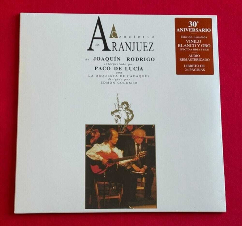 Paco De Lucia Concierto De Aranjuez White & Gold Vinyl LP/Vinyl