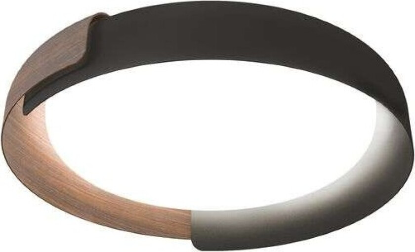 - Dala Taklampe 3000K Dark Grey/Wood KDLN