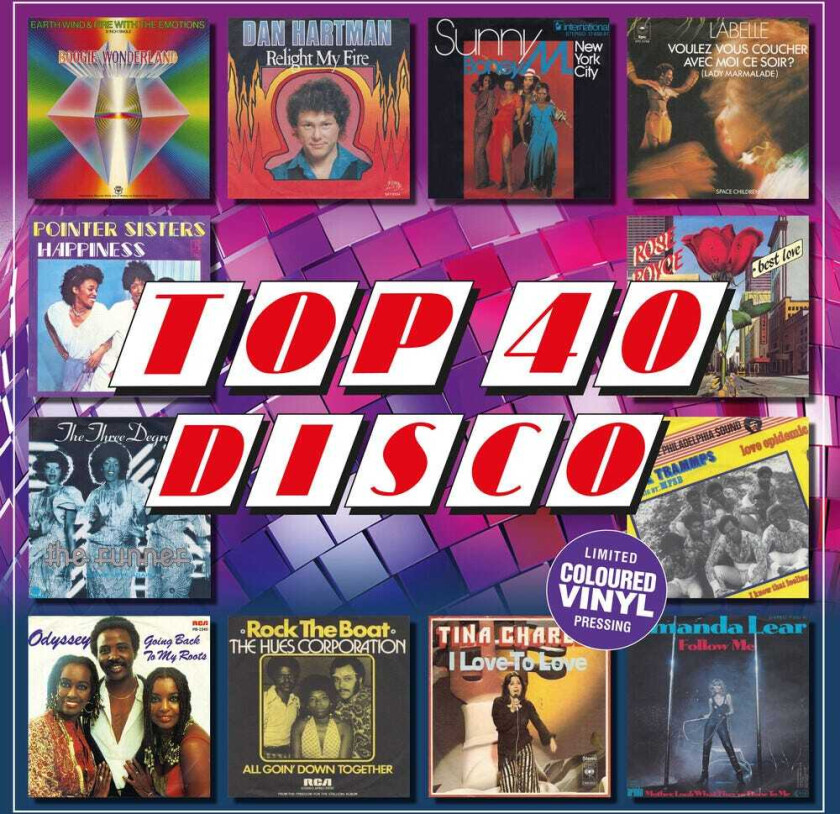 Diverse Artister Top 40 Disco LP/Vinyl