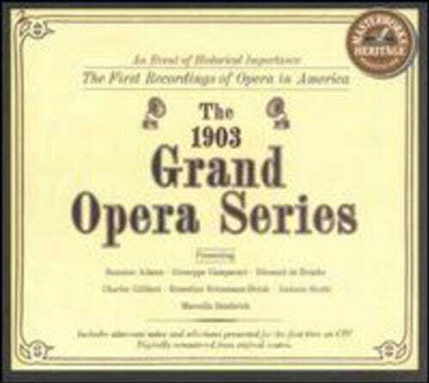 Diverse Artister 1903 Grand Opera Series CD