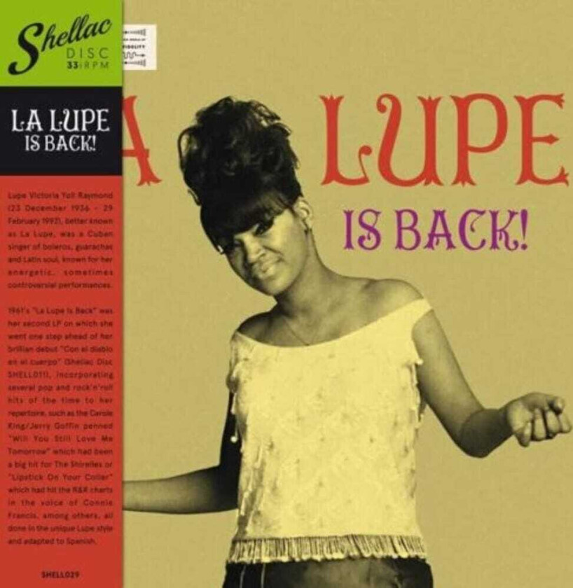 La Lupe Is Back LP/Vinyl