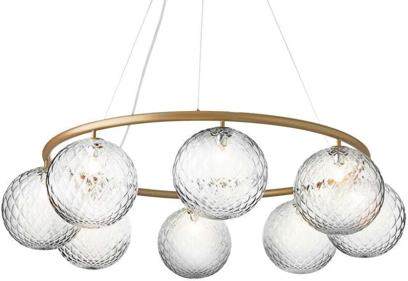 - Miira 8 Circular Lysekrone Brass/Optic