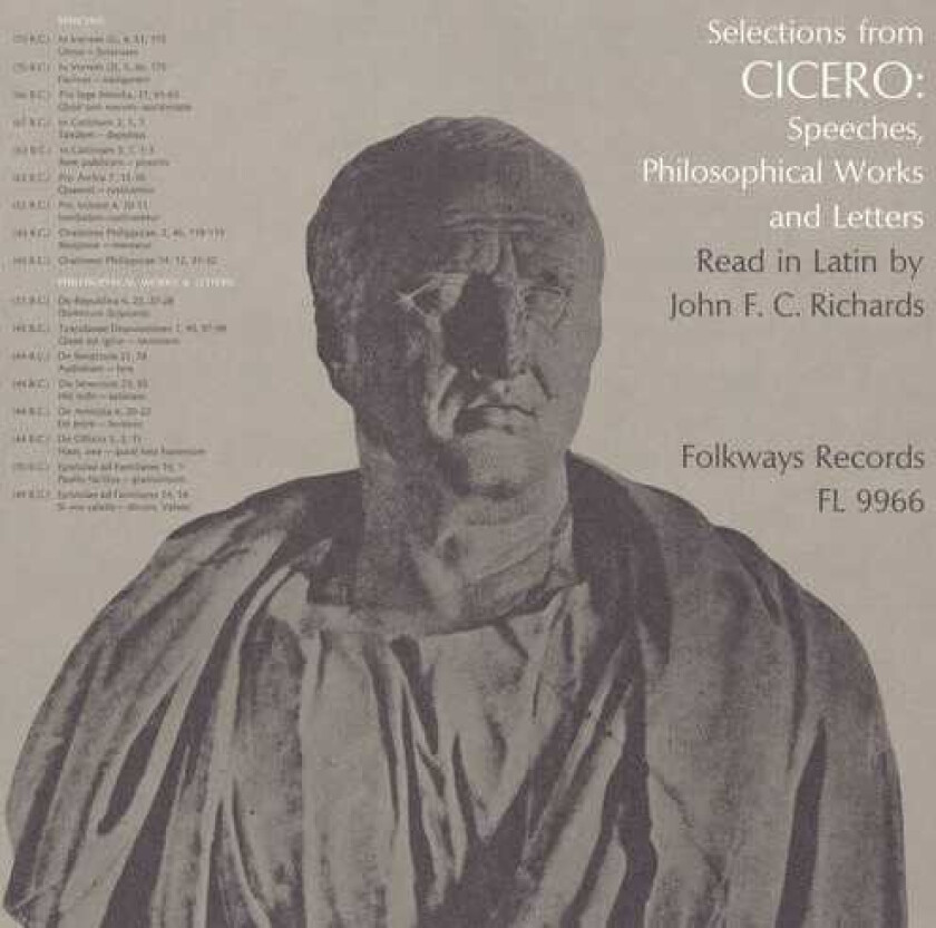 John F.c. Richards Selections From Cicero CD