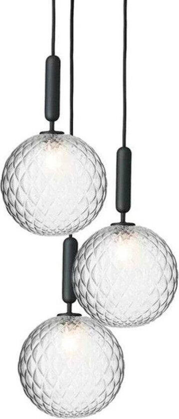 - Miira 3 Large Lysekrone Rock Grey/Optic Clear