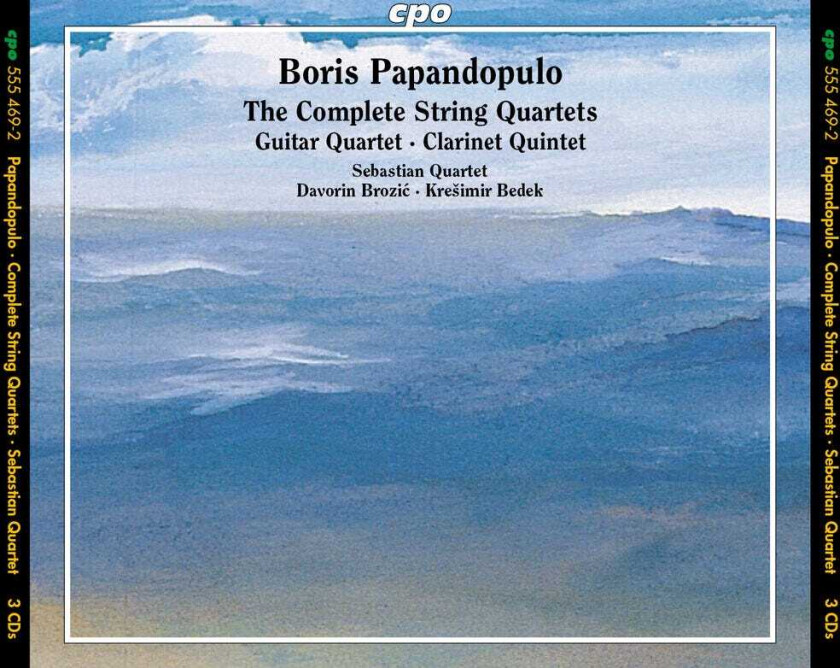 Boris Papandopulo Complete String Quartets Guitar Quartet Clarinet CD