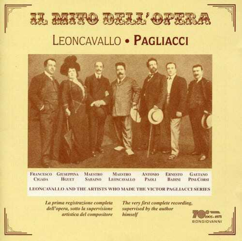 Carlo Sabajno, Antonio Paoli, Ernesto Badini, Francesco Cigada, Gaetano PiniCorsi, Josefina Huguet, LA SCALA THEATER ORCHESTRA & CHORUS I Pagliacci CD