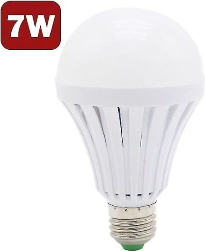 Oppladbar lyspære LED-pære E27 Nødlys LED-pære E27 Lampe lyspære Husholdningsbelysning