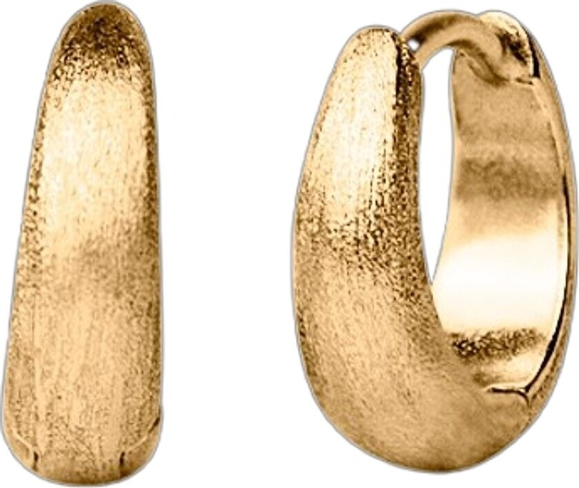 Brushed Ultra Mini Huggies Gold