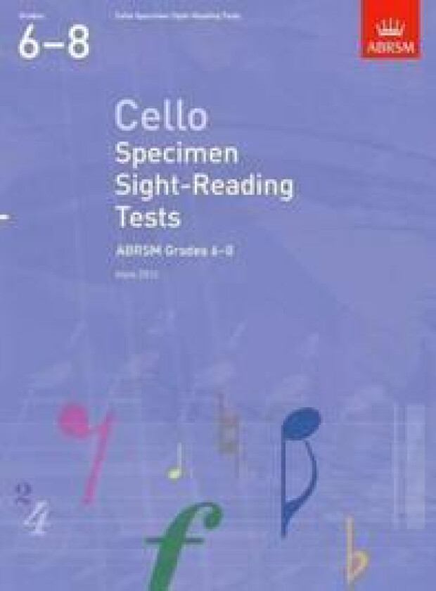Cello Specimen Sight-Reading Tests, ABRSM Grades 6-8