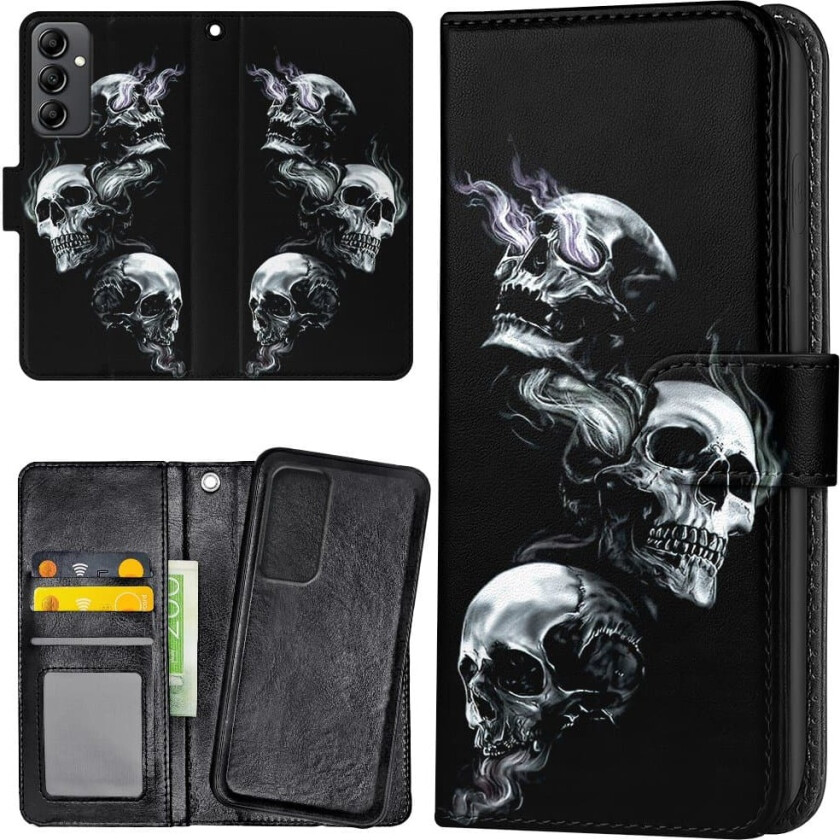 Samsung Galaxy A25 5G - Lommebok Deksel Skulls