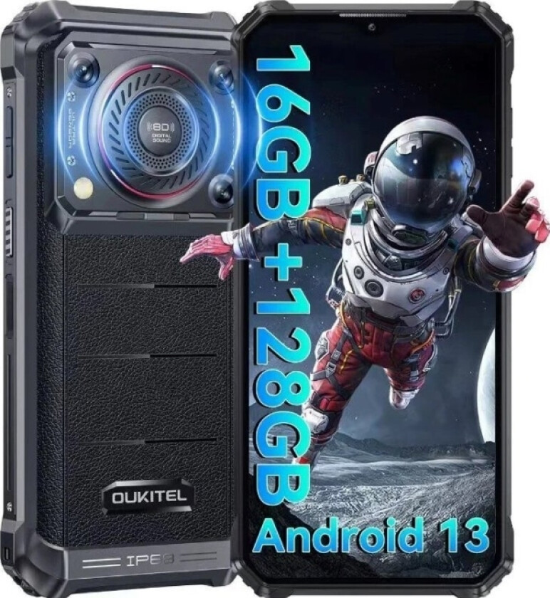 Smarttelefon Oukitel Wp36 8/128 10600 Mah Svart Bez adowarki