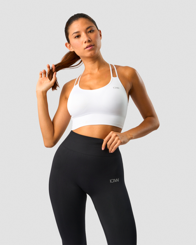 Define Seamless Sports Bra, White