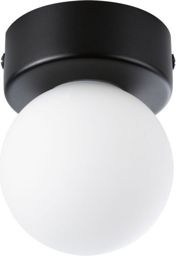 - Gove Taklampe IP44 Dim. Matt Black/Satin