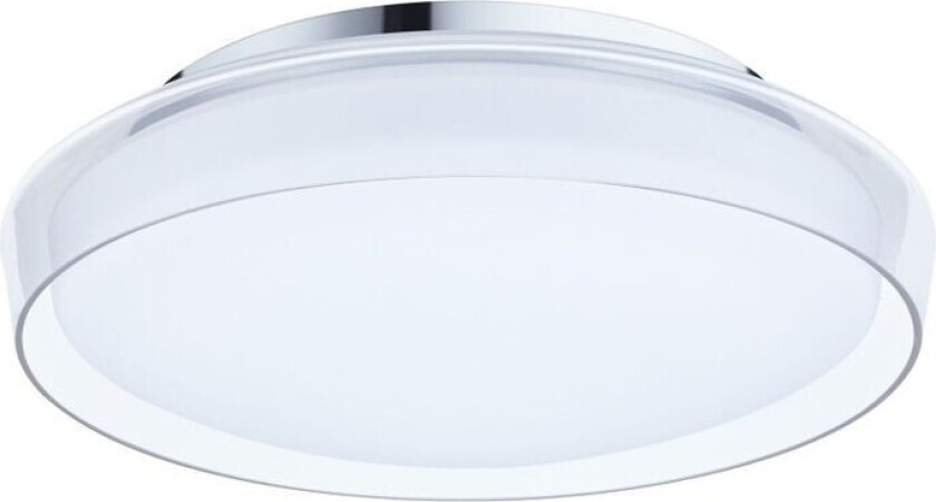 - Luena LED Taklampe IP44 3000K 860lm Chrome/Clear