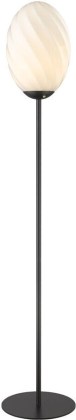 - Twist Oval Gulvlampe Opal/Black