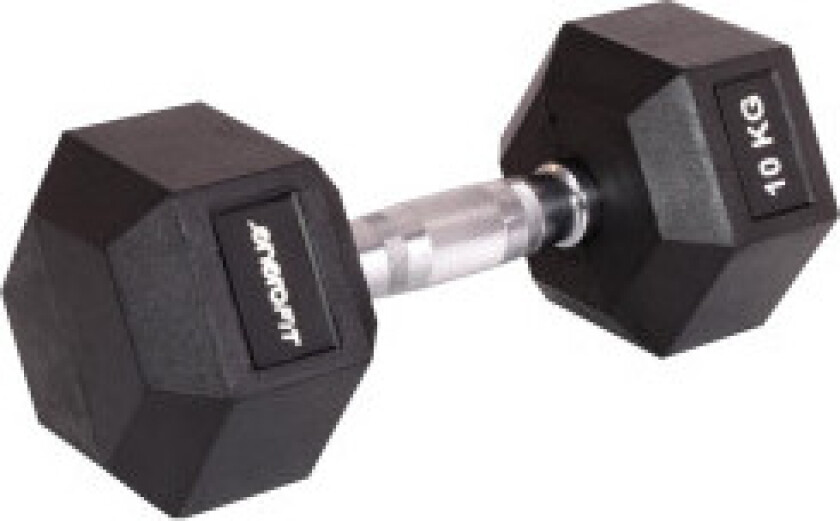 Gummi hantel sekskant 10 kg enero passform