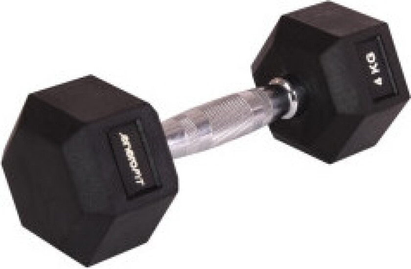 Gummi hantel sekskant 4 kg enero passform