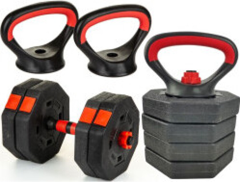 Kompositt dumbbell kettlebell push-up enhet 3in1 10kg eb fit