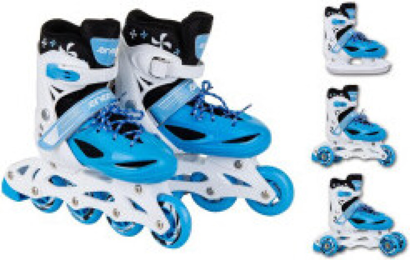 Inline skøyter - rulleskøyter - skøyter 4in1 enero 30-33 blå