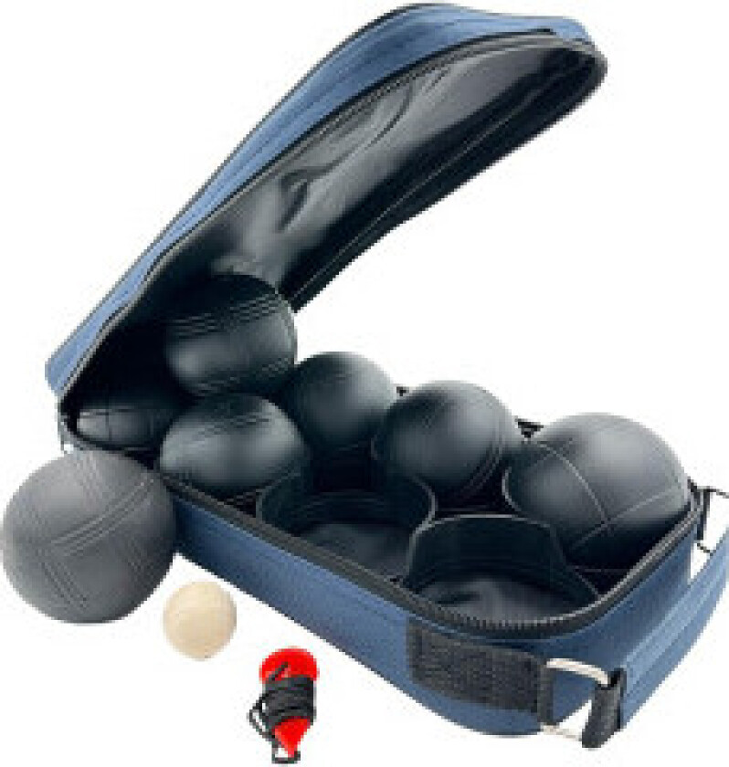 Spillballer, 8 stk - svart petanque boule, enero pro deksel
