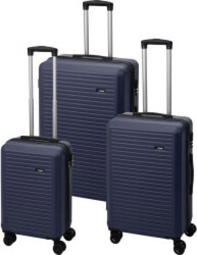 Sett med 3 kofferter 20/24/28 tommer proworld marineblå