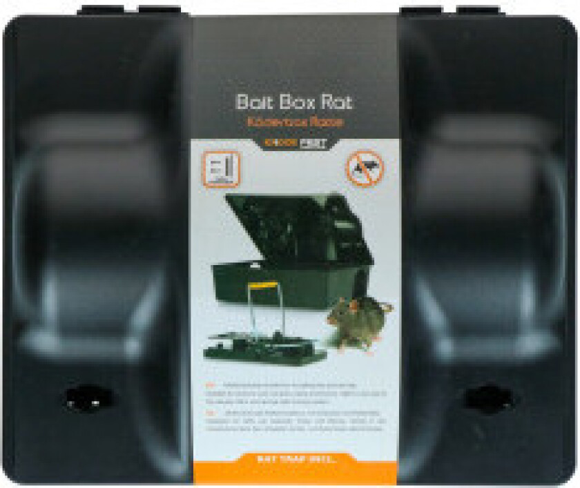 Knock Pest Baitbox Rotte/Mus Dobbelt agn med rottefelle