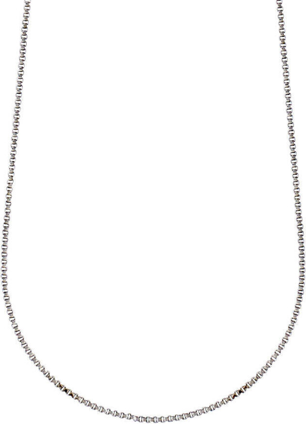 NANCY halskjede 50 cm sølvbelagt