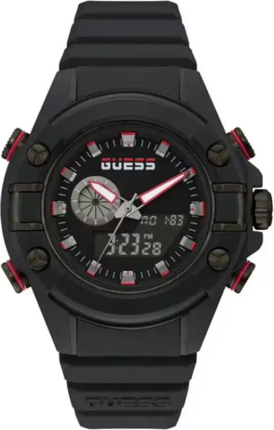 Herreklokke GW0269G3 Sort/Gummi Ø47 mm