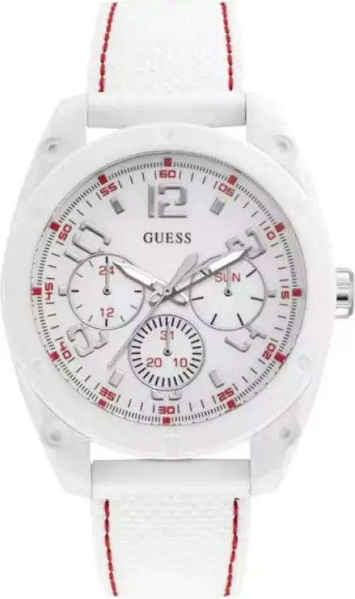 Herreklokke W1256G2 Hvit/Gummi Ø42 mm