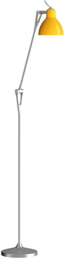 - Luxy F1 Gulvlampe Alu/Gul