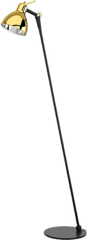 - Luxy Glam F0 Gulvlampe Black/Gold Semi Transparent