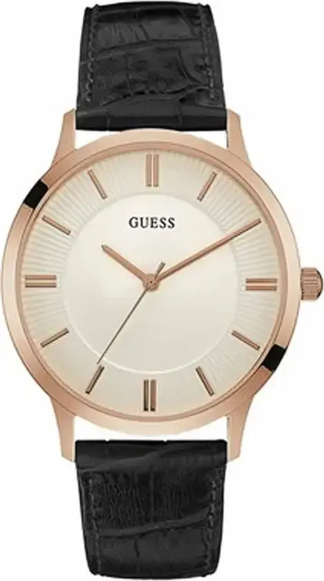 Herreklokke W0664G4 Hvit/Lær Ø44 mm