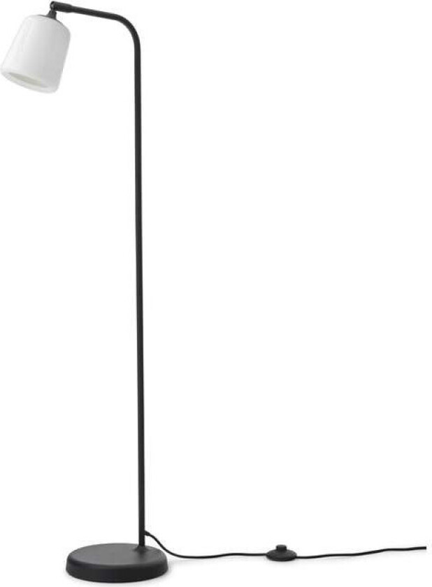 - Material Gulvlampe White Opal Glass