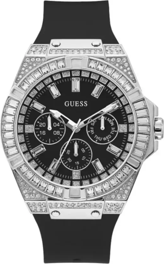 Herreklokke GW0208G1 Zeus Sort/Gummi Ø47 mm
