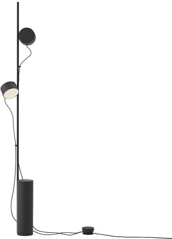 - Post Gulvlampe Black