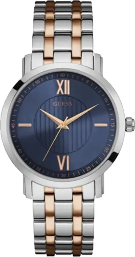 Herreklokke W0716G2 Blå/Rose-gulltonet stål Ø43 mm