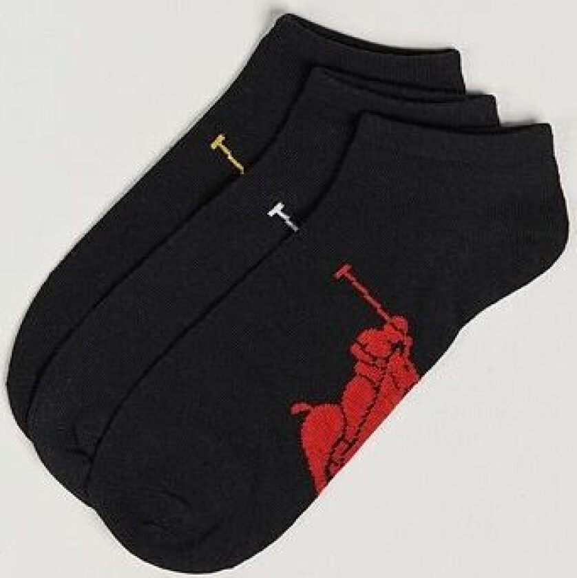 Polo Ralph Lauren 3-Pack Sneaker Sock Black