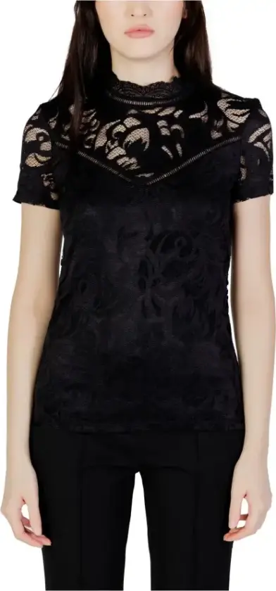 Dame, Bluser & Skjorter, Svart, 2XL