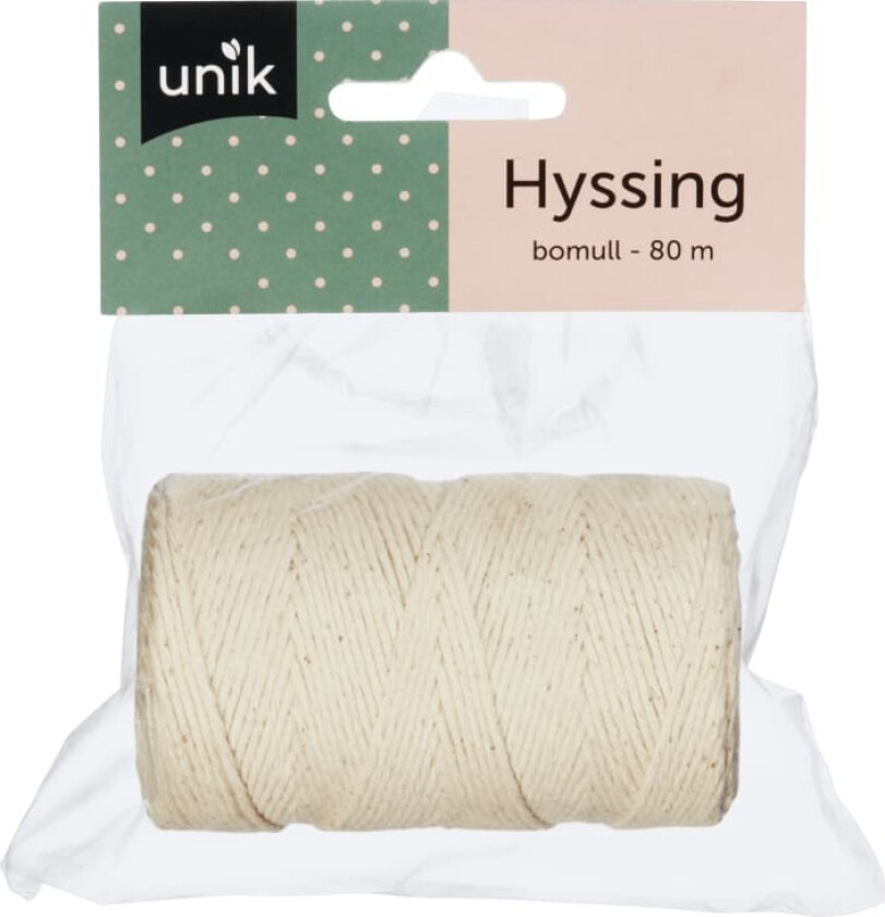 Hyssing Hvit Bomull 80m