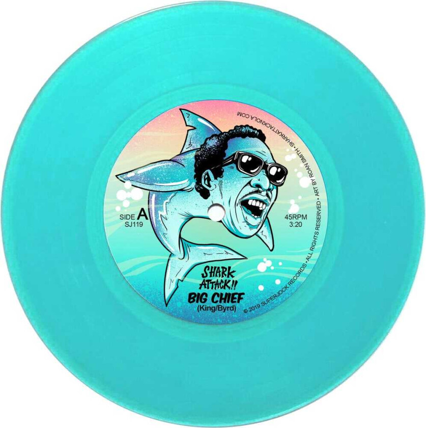 Shark Attack!! Big Chief / Bamboula Aqua Blue LP/Vinyl