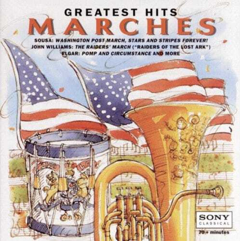 Diverse Artister, Crispian SteelePerkins, Edward Carroll, Edwin Eugene Bagley, Jeremiah Clarke, Josef Franz Wagner, Kenneth J. Alford, Traditional, Victor Herbert Marches Greatest Hits CD