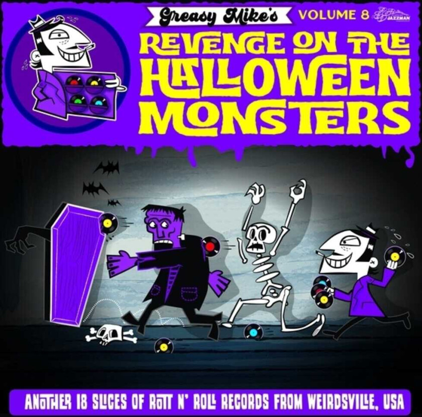 Diverse Artister Greasy Mike 8: Revenge On Halloween Monsters / Var LP/Vinyl