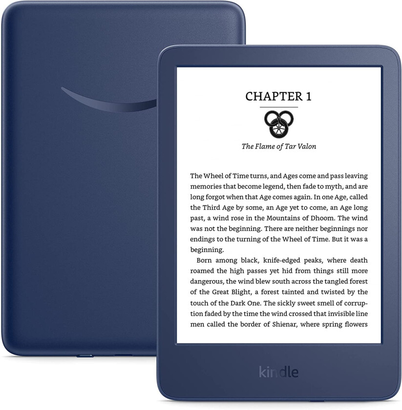 - Kindle (2022 release) 6" High-Res Denim