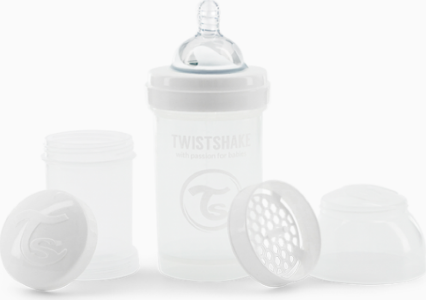 - Anti-Colic Baby Bottle White 180 ml