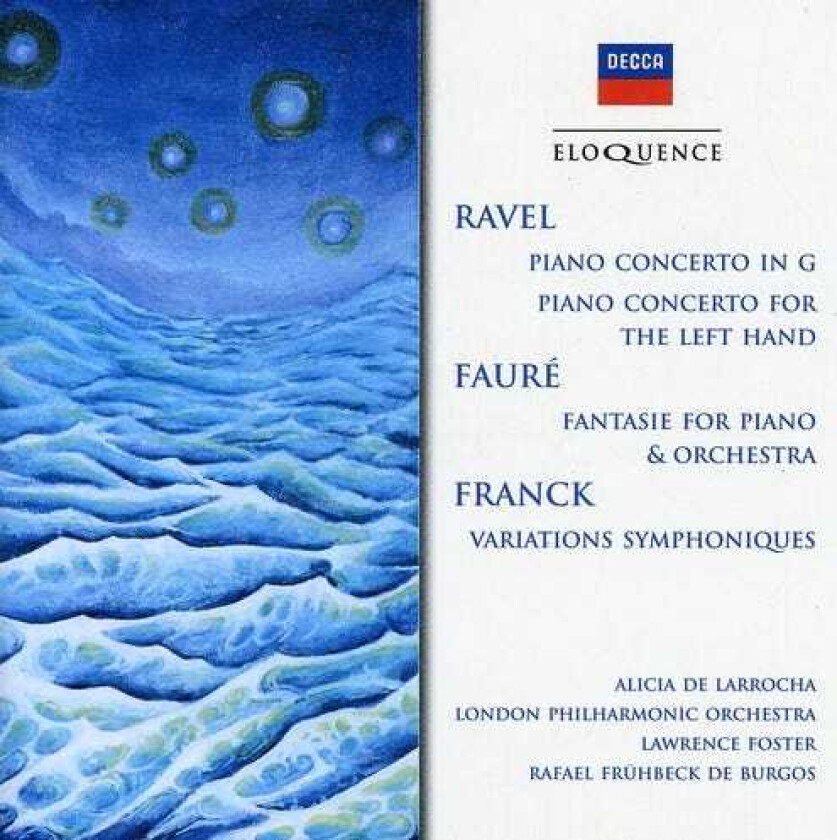 De Larrocha, Foster, Rafael Frühbeck De Burgos, London Philharmonic Orchestra Ravel: Pno Cto In G Major / Pno Cto For Left Hand CD