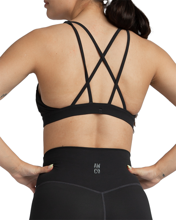 Core Sports Bra 2.0, Dusty Black