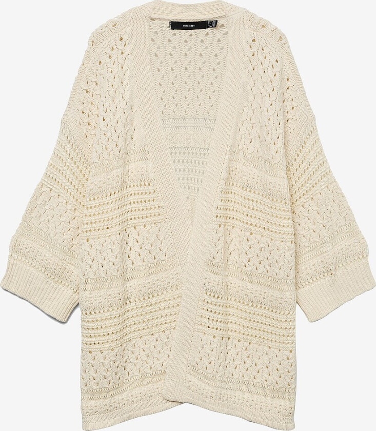 Kardigan vmcCapri 3/4 Open Cardigan Cur - Grå