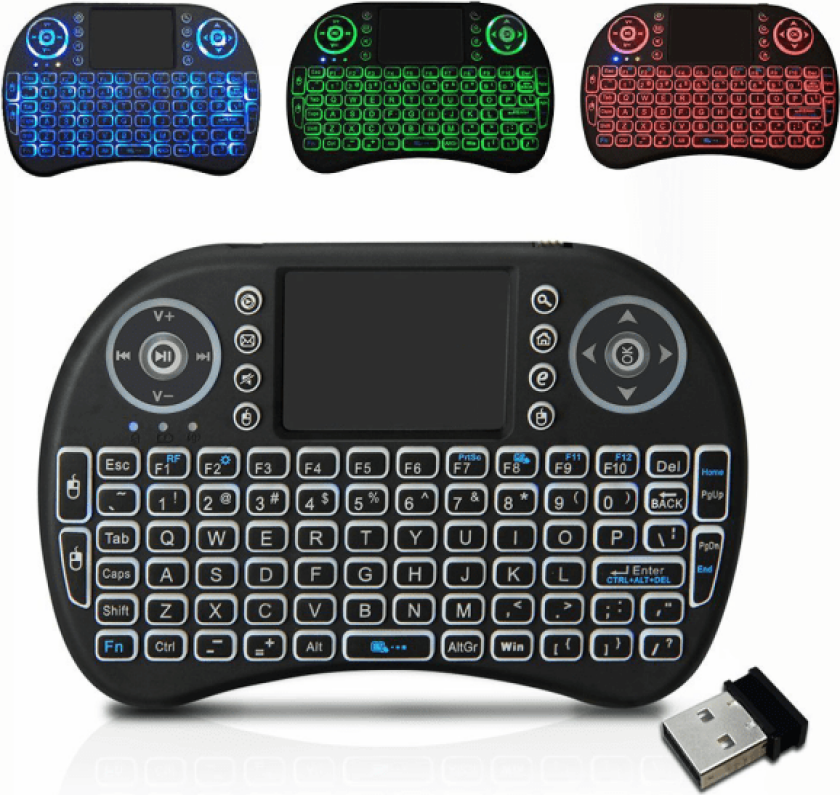 Mini i8 2.4GHz Multi-media bærbar trådløs håndholdt mini tastatur