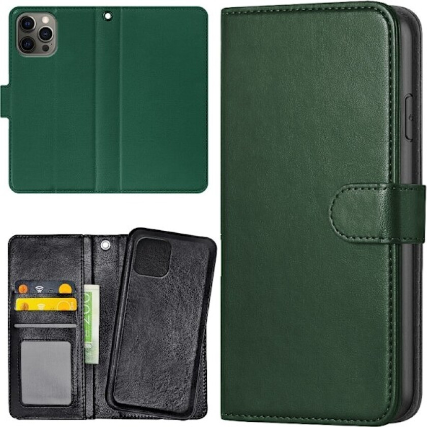 iPhone 16 Pro Max - Lommebok Deksel Mørkegrønn